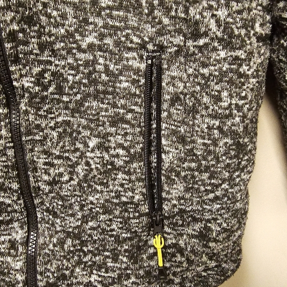 Canada Weather Gear Black/Yellow Hooded Zip-Up Lightweight Jacket - Picture 4 of 15